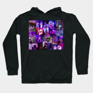 purple rap collage Hoodie